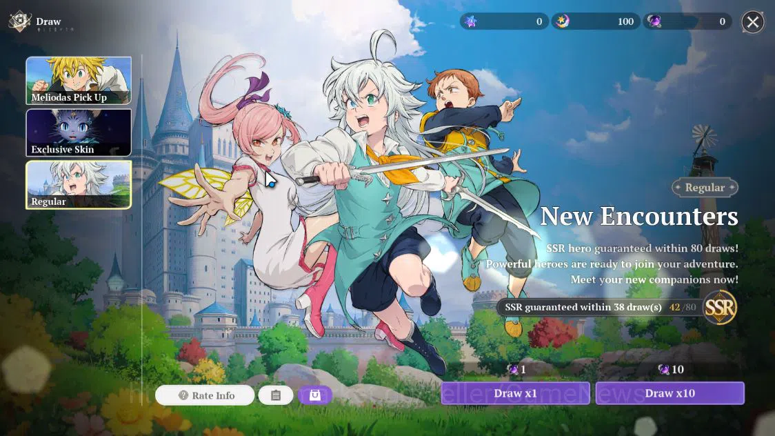 The Seven Deadly Sins: Origin Accounts [EU] Lv 2 Fresh Starter|2 SSR| Meliodas, Guila, an image 5