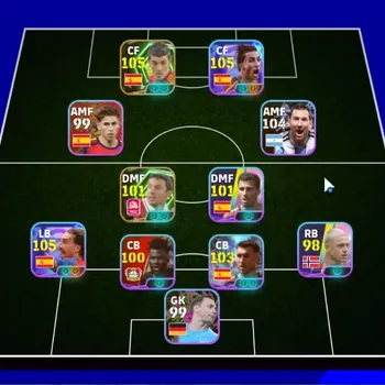 eFootball Accounts High-End Android|Power 3145|Epic David Villa,Aubameyang,van Bommel|Show Time Mar Cucurella,Ferran