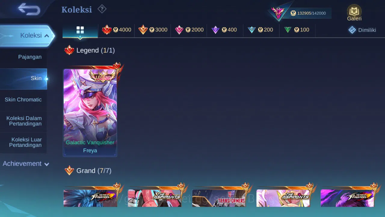 Mobile Legends: Bang Bang Accounts Hero 132 Skin 440 | Legend Freya | Collector Ling, image 1