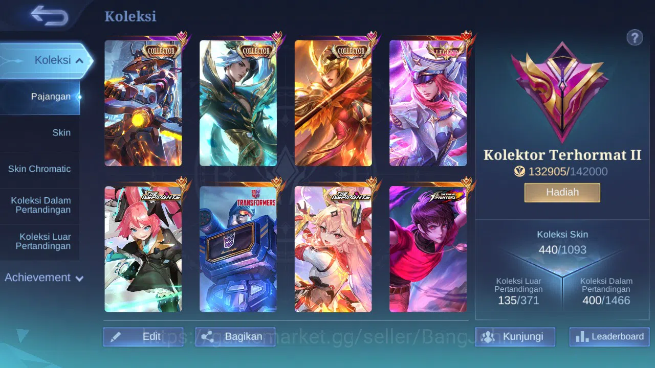 Mobile Legends: Bang Bang Accounts Hero 132 Skin 440 | Legend Freya | Collector Ling, image 13