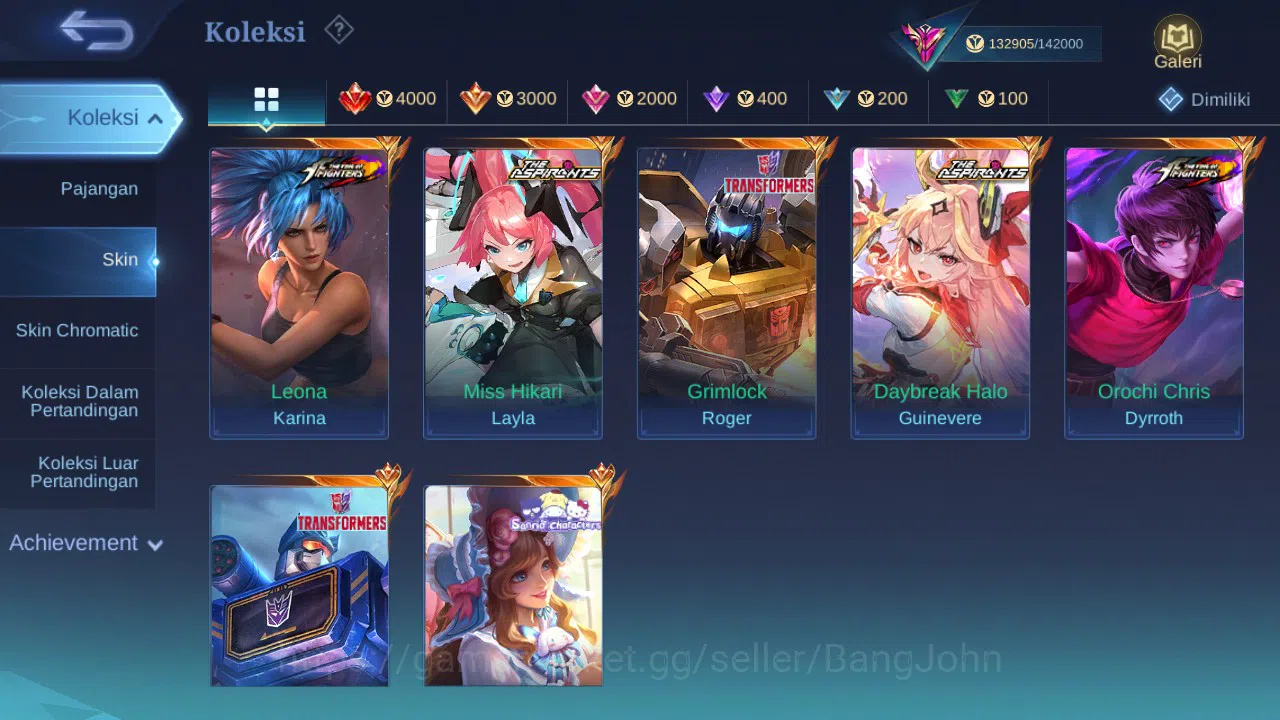Mobile Legends: Bang Bang Accounts Hero 132 Skin 440 | Legend Freya | Collector Ling, image 2