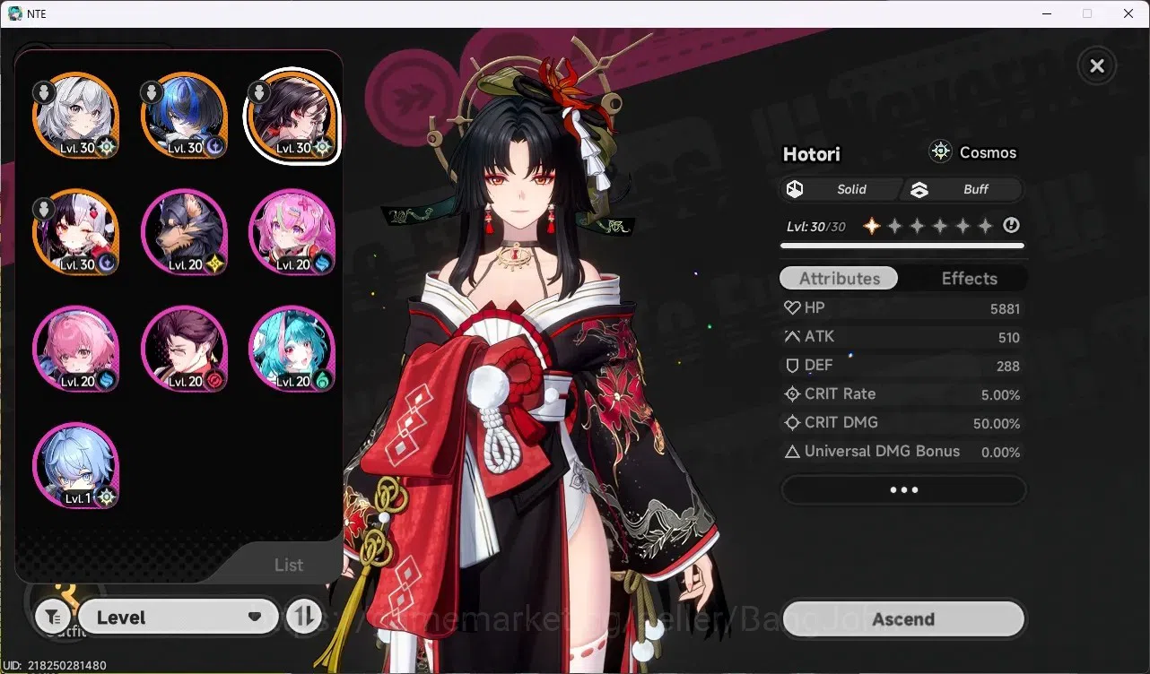 Neverness to Everness Accounts SEA|Lv.16|3 S-Class [Hotori,Lacrimosa],Daffodill+6 image 2