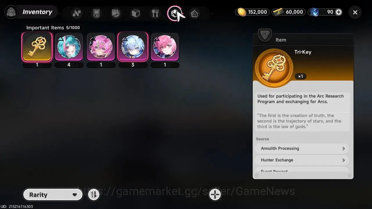 Neverness to Everness Accounts GLOBAL EU|HL 3|3 SSR Limited Nanally, Sakiri, Baic image 10