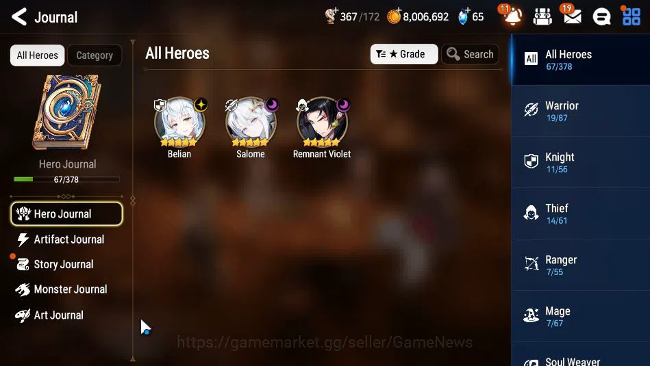 Epic Seven Accounts GLOBAL Unverif|New Era|3 ML(Salome,Belian,RViolet) image 20