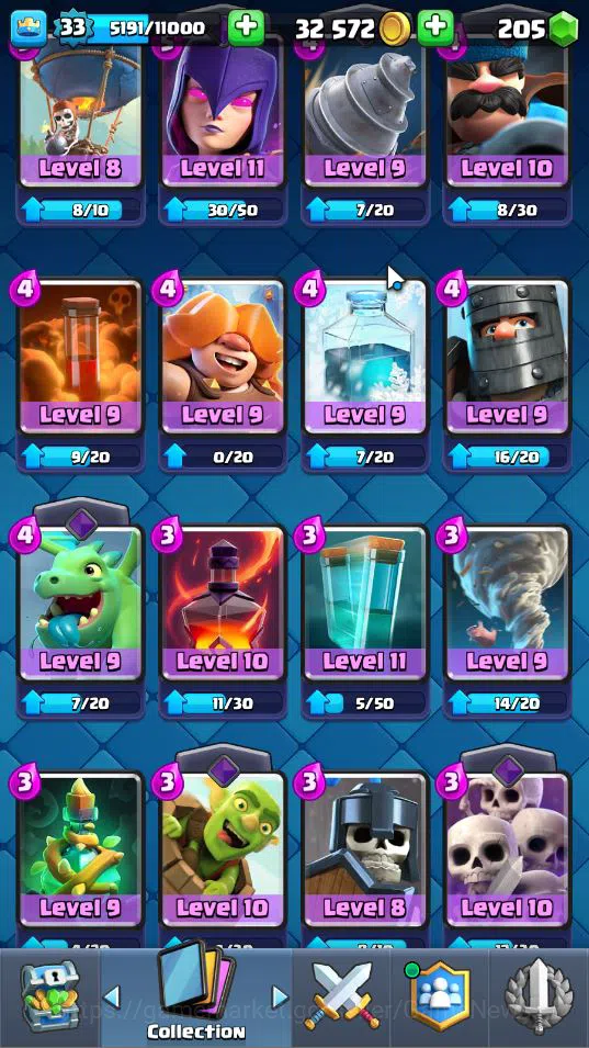 Clash Royale Accounts Lv 33|Trophy 6291|KTL 11|Limited Skin|Card 117|1 H image 16
