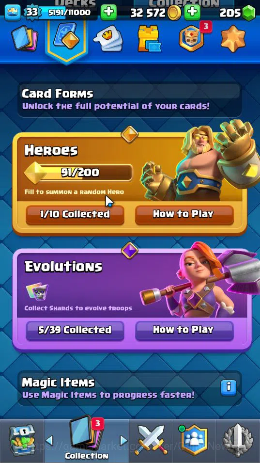 Clash Royale Accounts Lv 33|Trophy 6291|KTL 11|Limited Skin|Card 117|1 H image 4