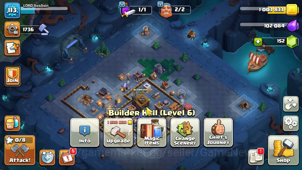Clash of Clans Accounts Starter TH 13 - BH 6|LV 113|HH 7|BK 56,AQ 68,GW 36,MP 35,RC 9|CN OFF|Protect OFF|TAKE MAIL(COC1973) 2