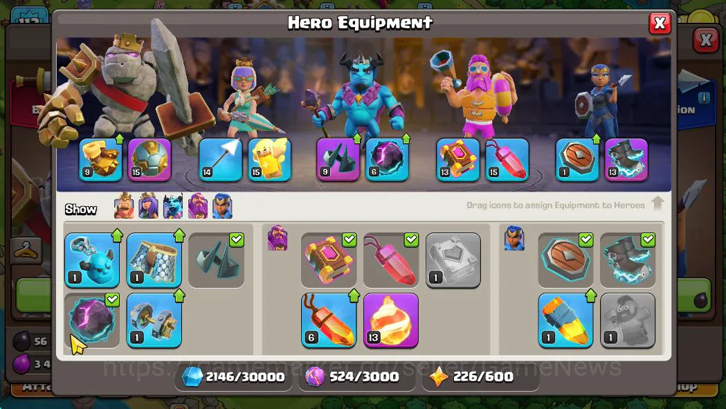 Clash of Clans Accounts Starter TH 13 - BH 6|LV 113|HH 7|BK 56,AQ 68,GW 36,MP 35,RC 9|CN OFF|Protect OFF|TAKE MAIL(COC1973) 7