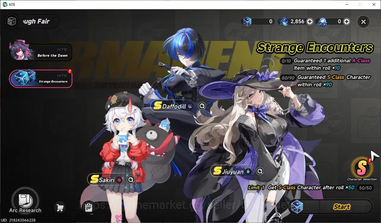 Neverness to Everness Accounts Global NA|HL 3|2,8k Annulith|2 Limited [Shinku,Nanally]|1 Selecor Box|Underboss 8