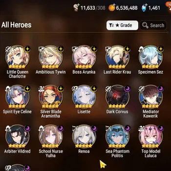 Epic Seven Accounts Mid-Tier GLOBAL UnVerif|NewEra|16 ML(Lisette,BArunka,Renoa,SN Yulha,AB