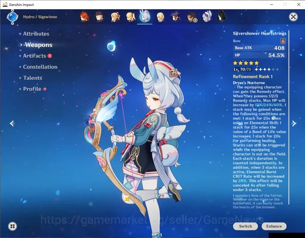 Genshin Impact Accounts Asia|AR 59|SemiPremium Mavuika|11 Limited+5(*5Wep) image 4