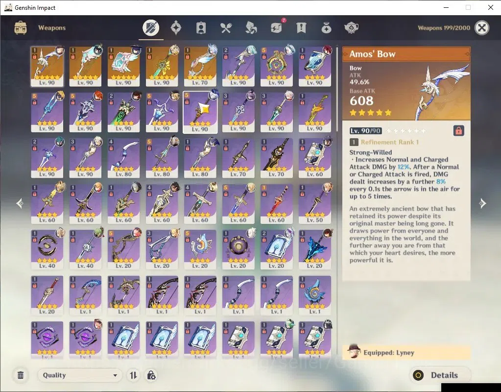 Genshin Impact Accounts Asia|AR 59|SemiPremium Mavuika|11 Limited+5(*5Wep) image 6