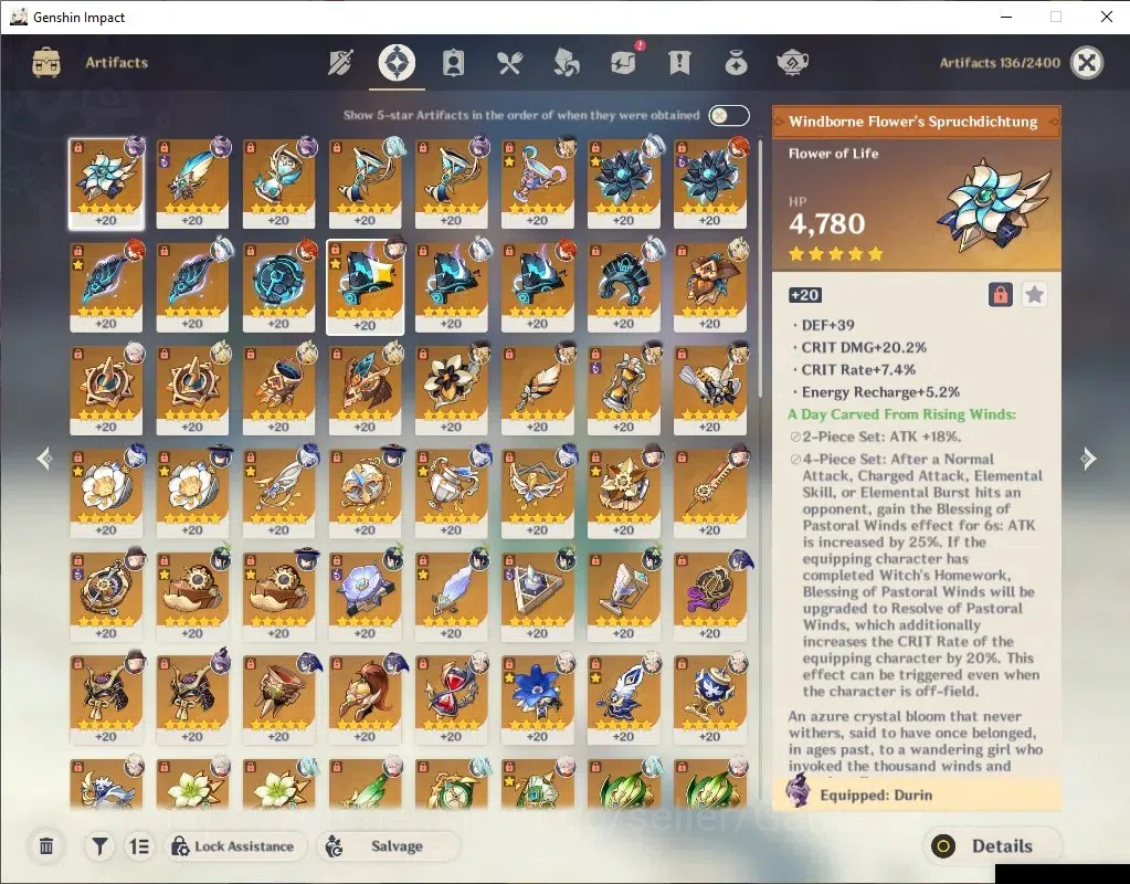 Genshin Impact Accounts Asia|AR 59|SemiPremium Mavuika|11 Limited+5(*5Wep) image 7