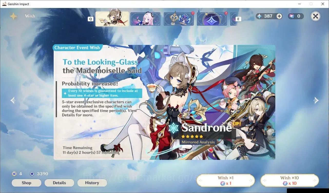 Genshin Impact Accounts Mid Game ASIA|AR 46|2 Limited 5*CHAR+ 1(*5 Weapon)|Ayato C2, Neuvilette|Low Explore|Check 10