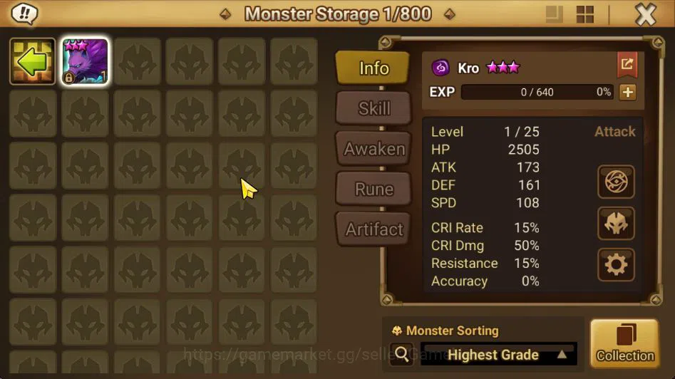 Summoners War: Sky Arena Accounts Mid-Game ASIA Lv 53|1 LD [Laima]|2,6K Gems|18 Total NB5(Juno,Teshar,Shi 12