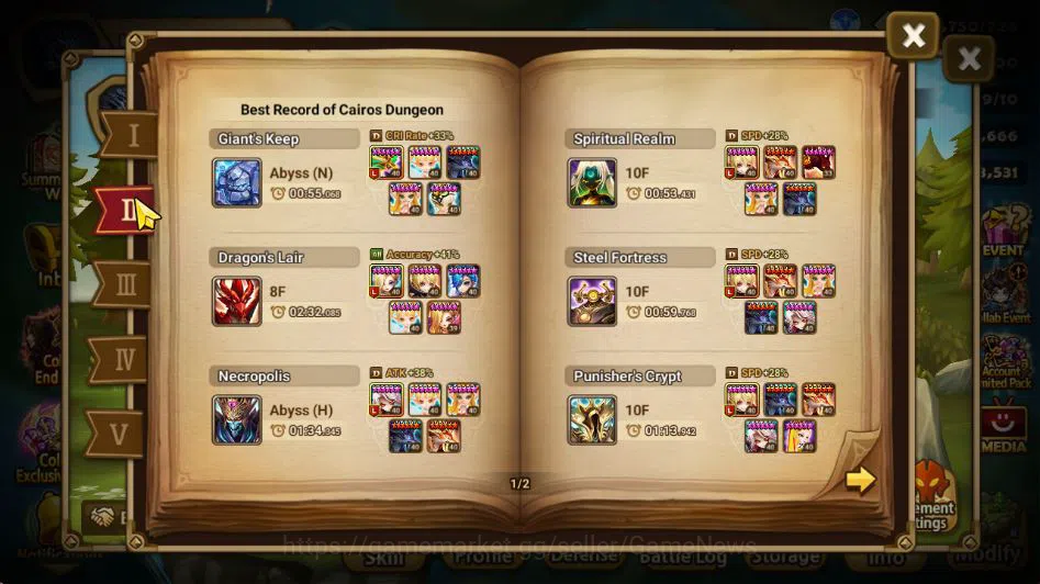 Summoners War: Sky Arena Accounts Mid-Game ASIA Lv 53|1 LD [Laima]|2,6K Gems|18 Total NB5(Juno,Teshar,Shi 4
