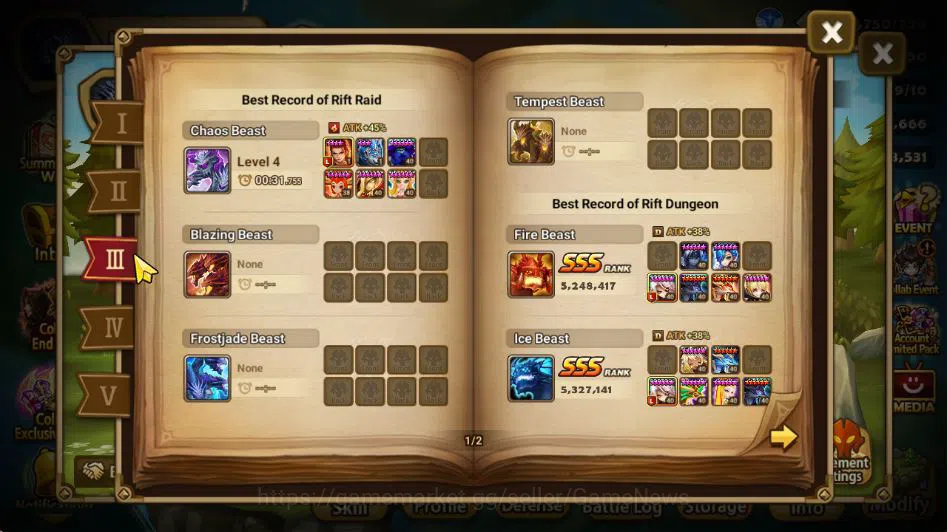 Summoners War: Sky Arena Accounts Mid-Game ASIA Lv 53|1 LD [Laima]|2,6K Gems|18 Total NB5(Juno,Teshar,Shi 5
