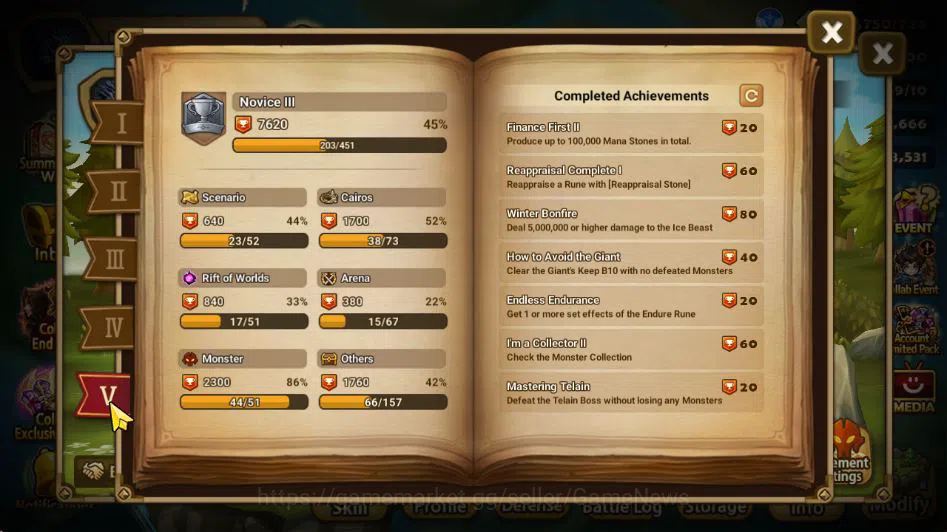 Summoners War: Sky Arena Accounts Mid-Game ASIA Lv 53|1 LD [Laima]|2,6K Gems|18 Total NB5(Juno,Teshar,Shi 7