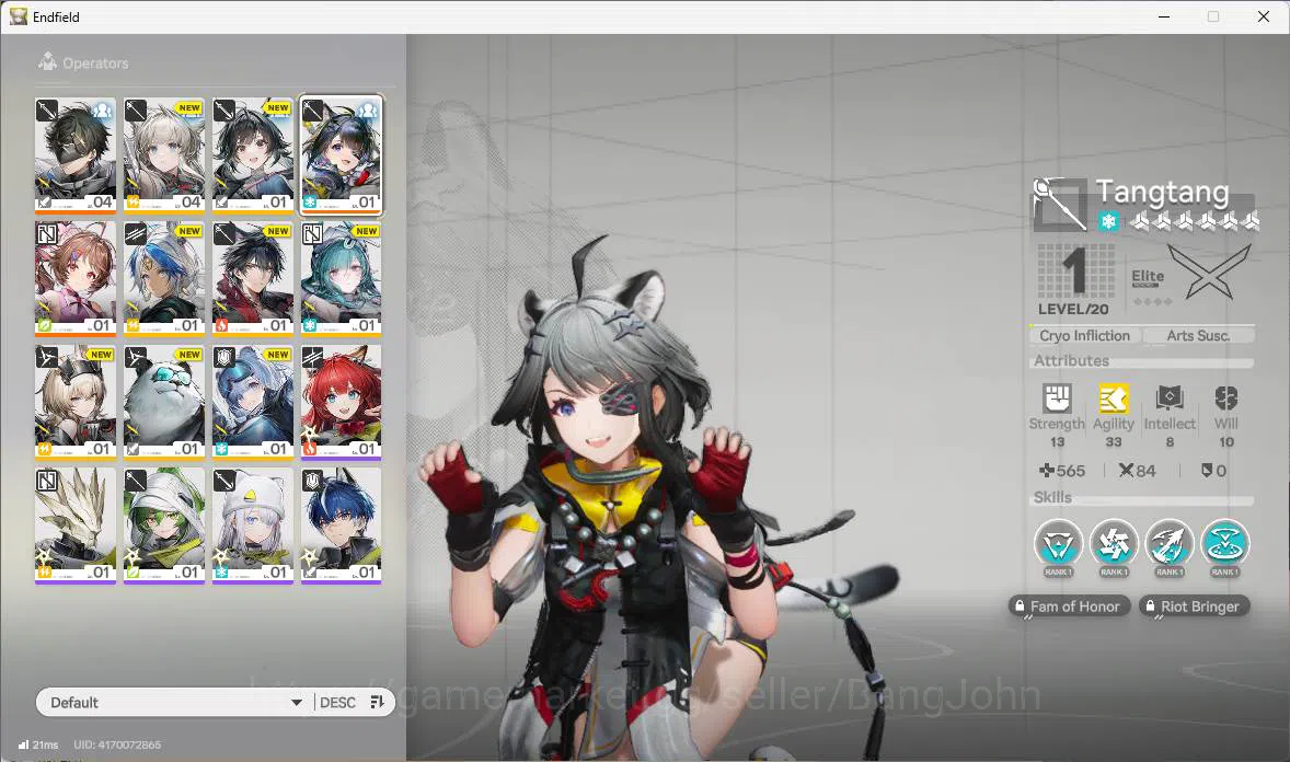 Arknights: Endfield Accounts ASIA|Fresh starter|1 limit| Tangtang, Ardelia+sign image 13