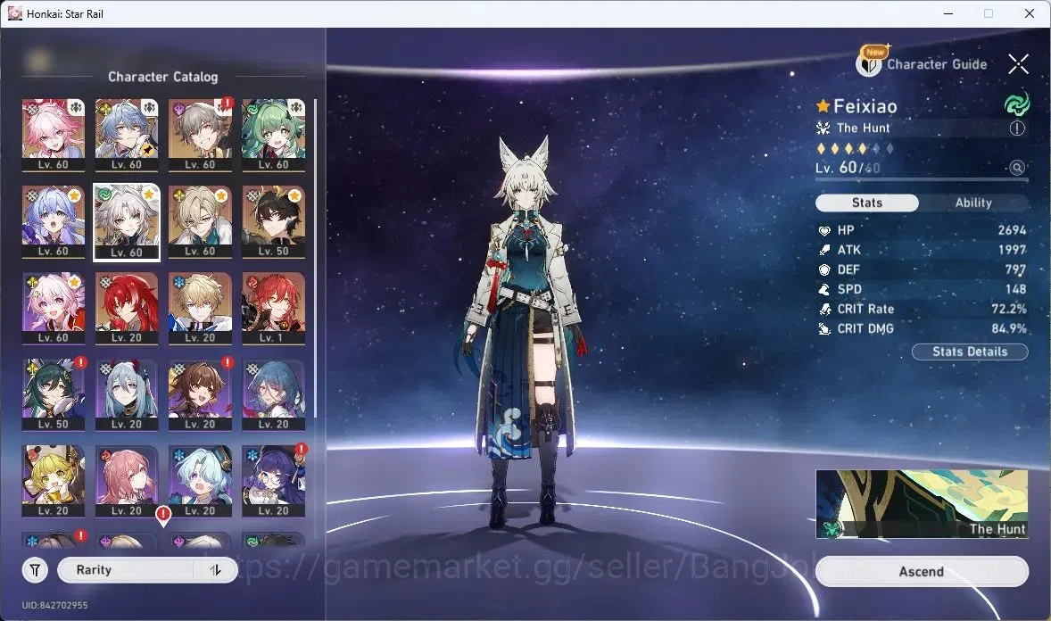 Honkai Star Rail Accounts ASIA | TL41 | Robin+Sign, HuoHuo+Sign, Feixiao+Sig image 6