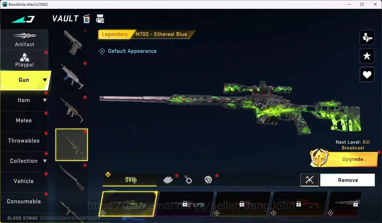 Blood Strike Accounts ASIA |2 Collab Gun [EVA&AOT]|2 Ultra Gun|4 Legend  image 5