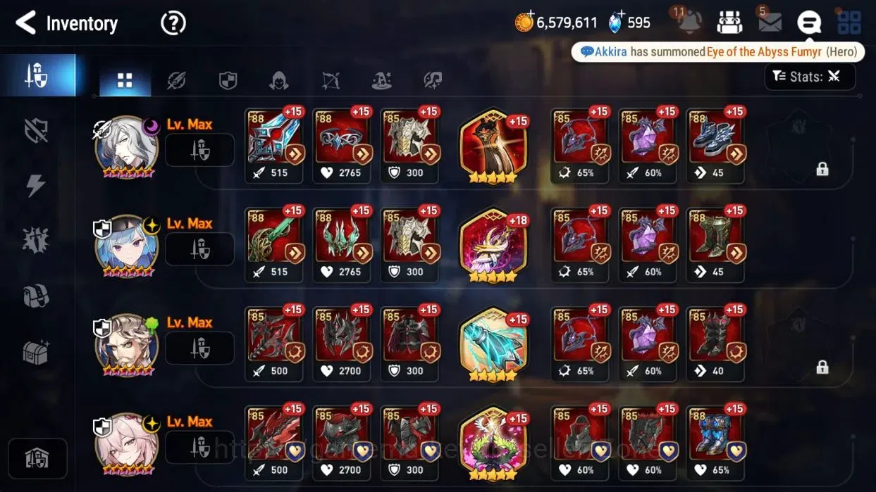 Epic Seven Accounts High-End Global Unverif|8ML (SNYulha, BArunka, NCLandy, MChloe, Etc.)|PoH+BlessON|Stigma 8