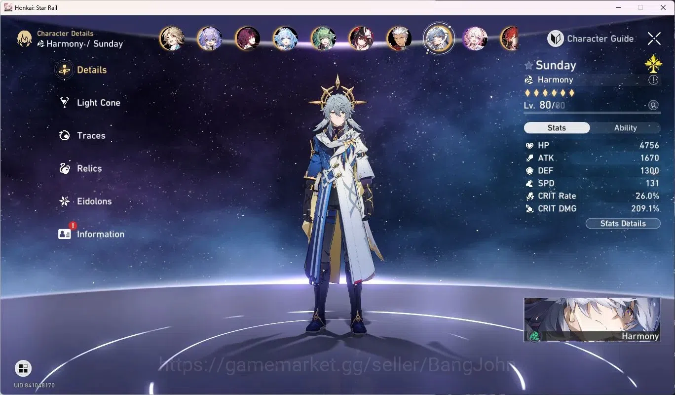 Honkai Star Rail Accounts ASIA | 18 Lim|Castorice Lv80|Evernight Lv80|Hyacin image 15