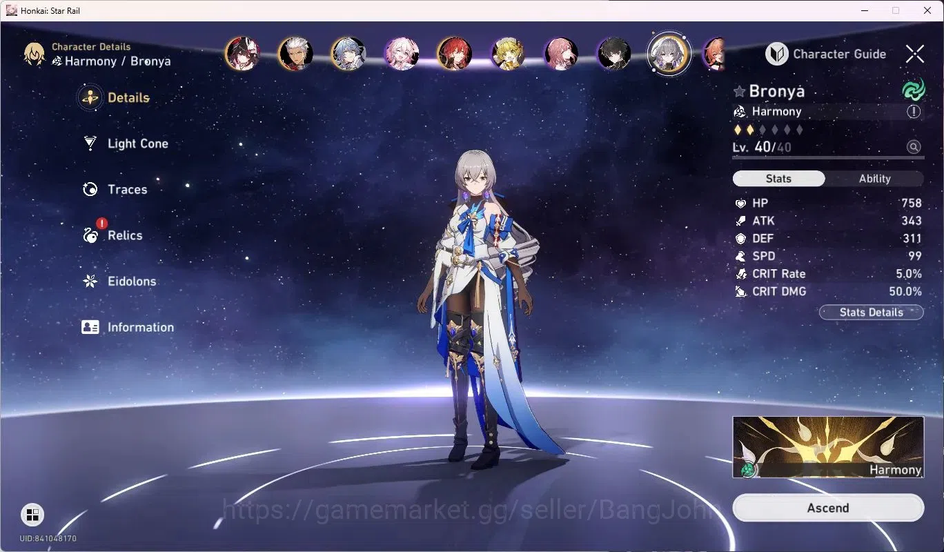 Honkai Star Rail Accounts ASIA | 18 Lim|Castorice Lv80|Evernight Lv80|Hyacin image 17