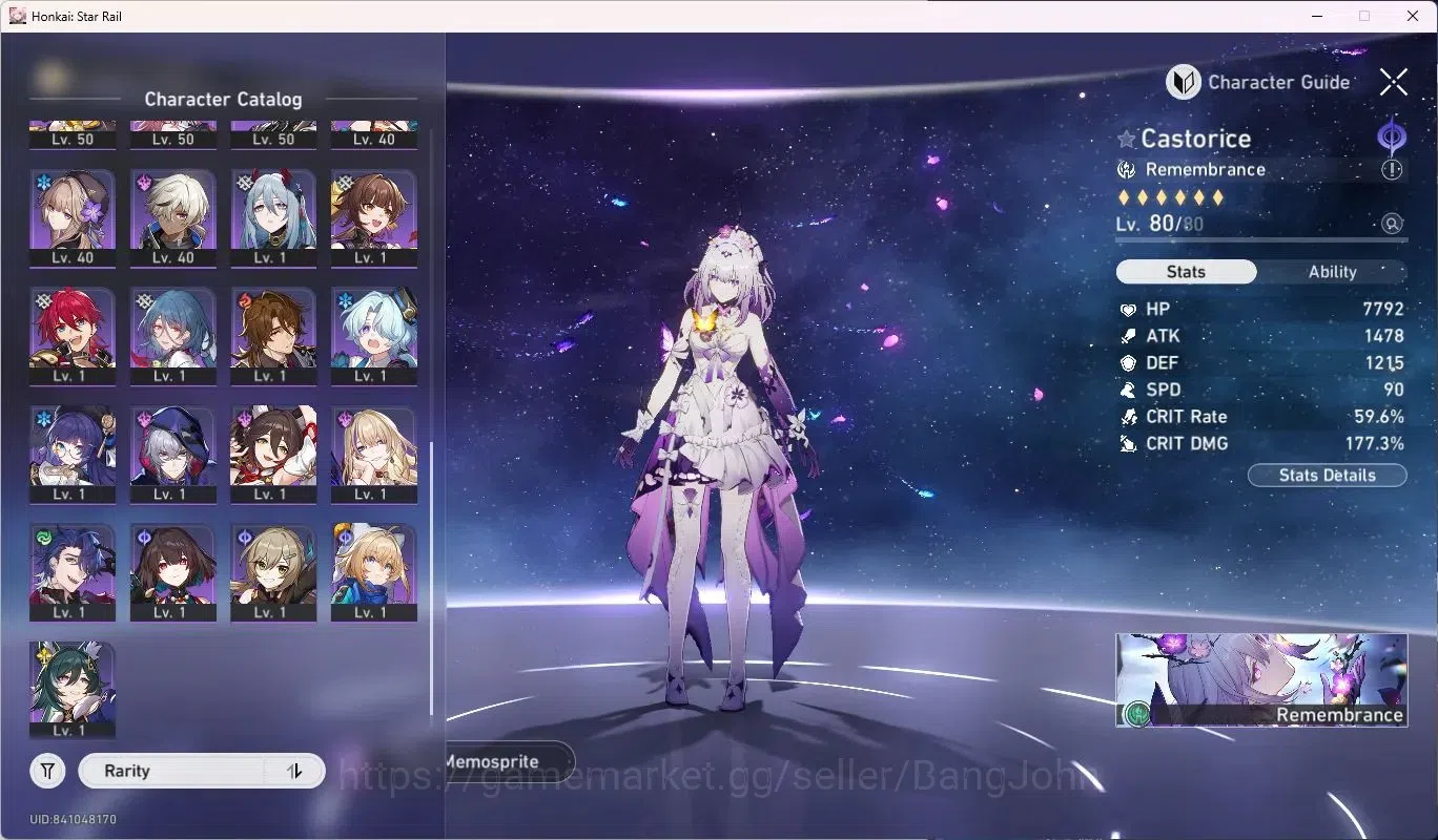 Honkai Star Rail Accounts ASIA | 18 Lim|Castorice Lv80|Evernight Lv80|Hyacin image 2