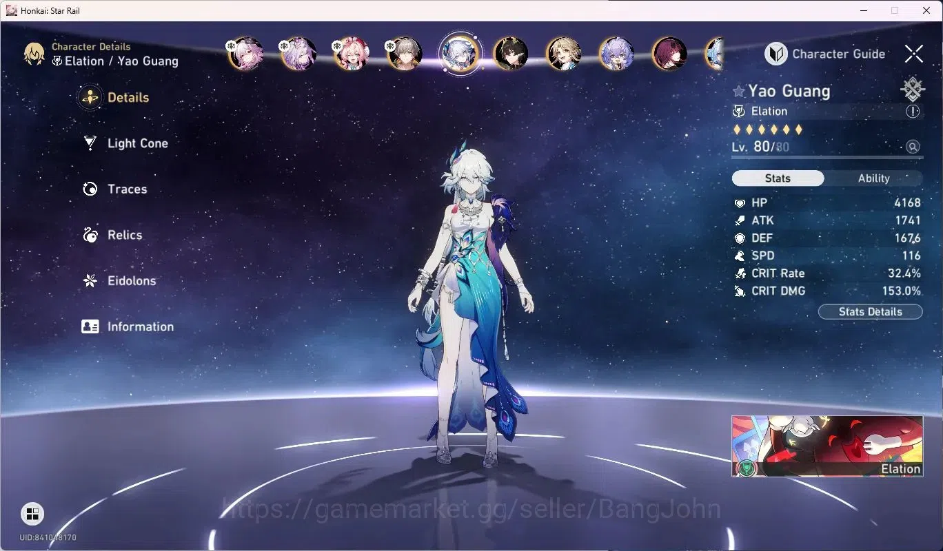 Honkai Star Rail Accounts ASIA | 18 Lim|Castorice Lv80|Evernight Lv80|Hyacin image 6