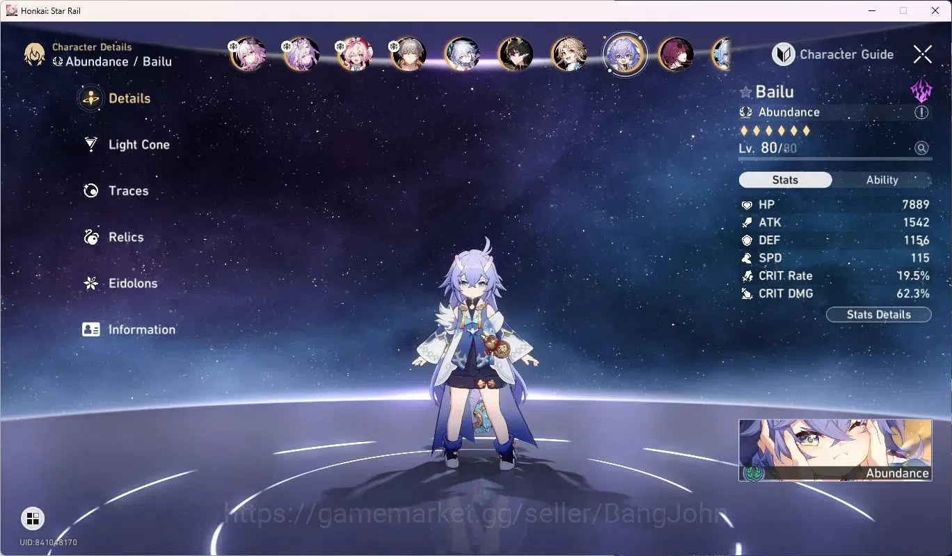 Honkai Star Rail Accounts ASIA | 18 Lim|Castorice Lv80|Evernight Lv80|Hyacin image 9