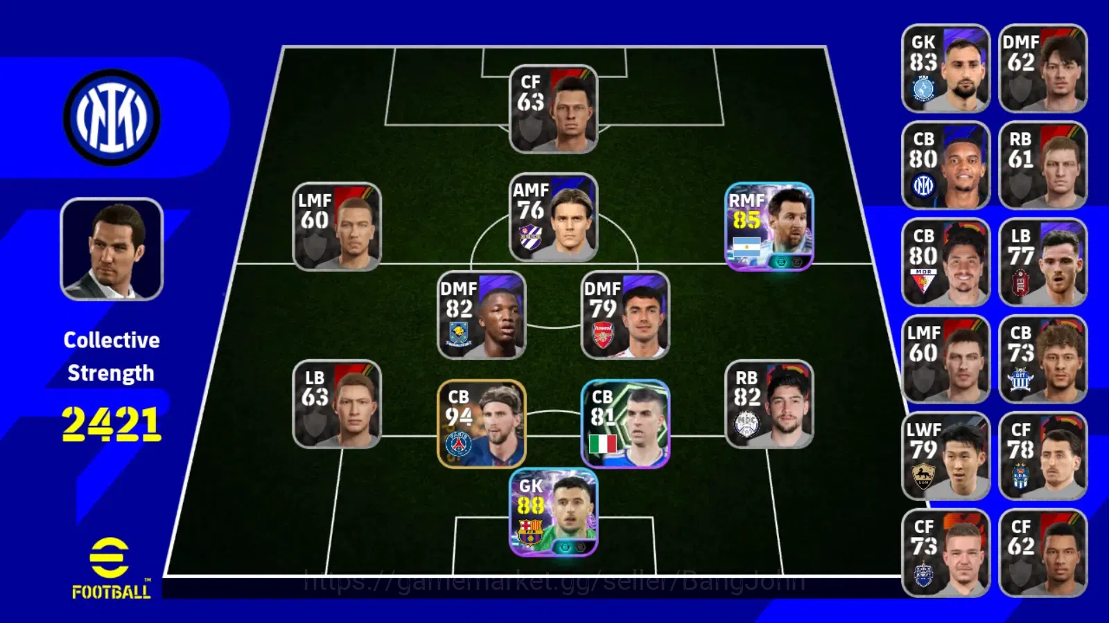 eFootball Accounts Android|PW 2421 | Joan Garcia ShowT,,Lionel Messi image 6