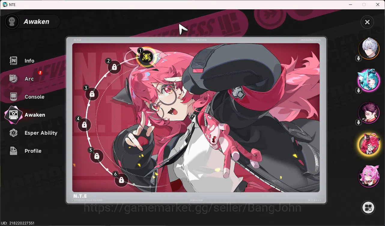 Neverness to Everness Accounts EU | Starter Lvl 3 | 1 S Nanally A1 + 5 A Char | M image 7