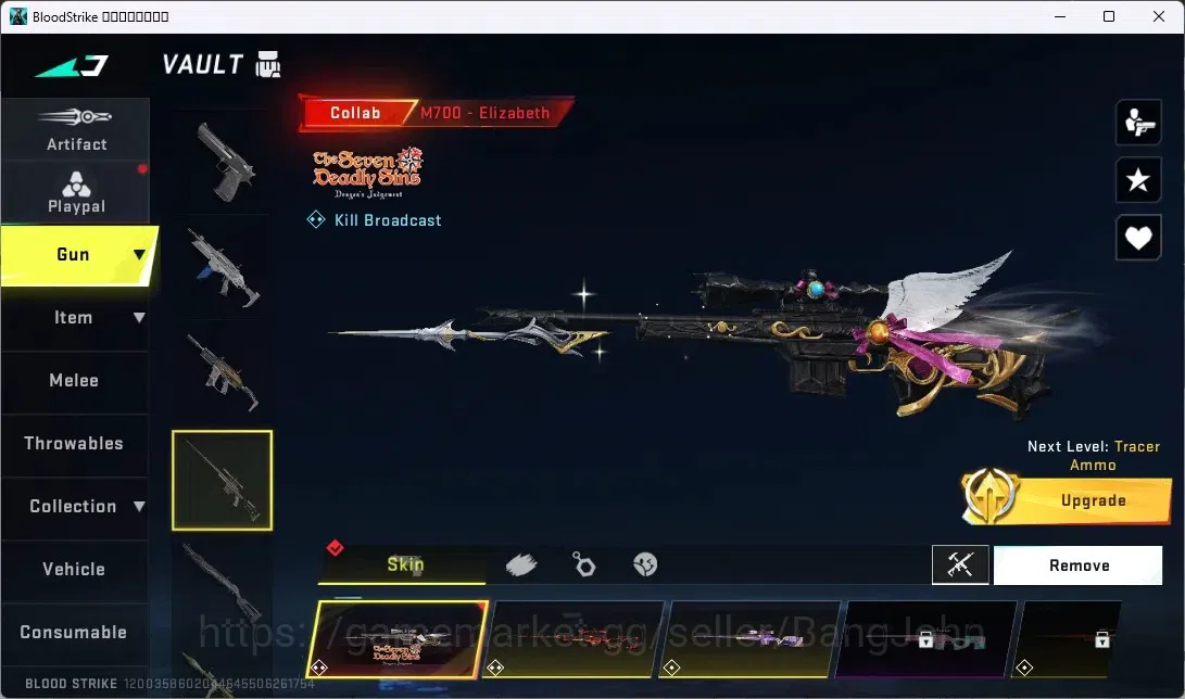 Blood Strike Accounts ASIA |COLLAB 7DS EMMA-Elizabeth (Goddes)|4 7DS,2 T image 6