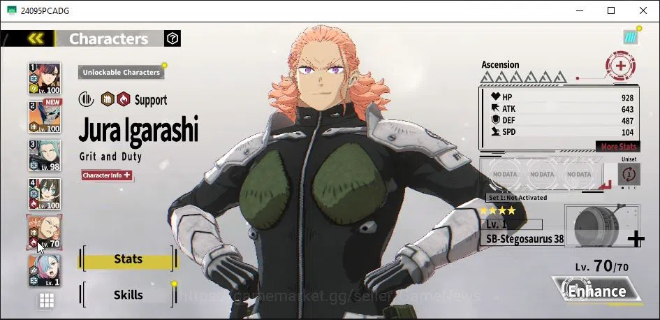 Kaiju No. 8 The Game Accounts [MOBILE] PR 46|11 SSR 5Limit (Zoee Wanderfalke,Aka image 6