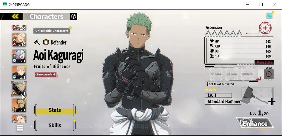 Kaiju No. 8 The Game Accounts [MOBILE] PR 46|11 SSR 5Limit (Zoee Wanderfalke,Aka image 8