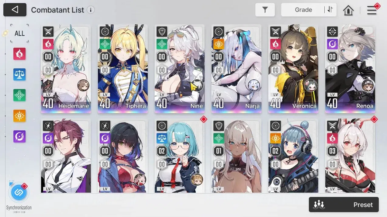 Chaos Zero Nightmare Accounts GLOBAL Lv 40|7 SSR[Heidemari,Tiphera,Narja+Sign,Ni image 3
