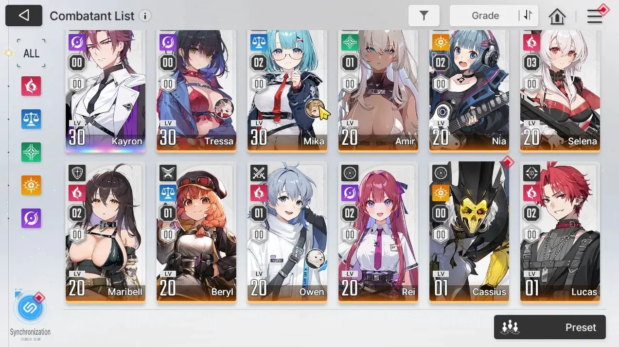 Chaos Zero Nightmare Accounts GLOBAL Lv 40|7 SSR[Heidemari,Tiphera,Narja+Sign,Ni image 4