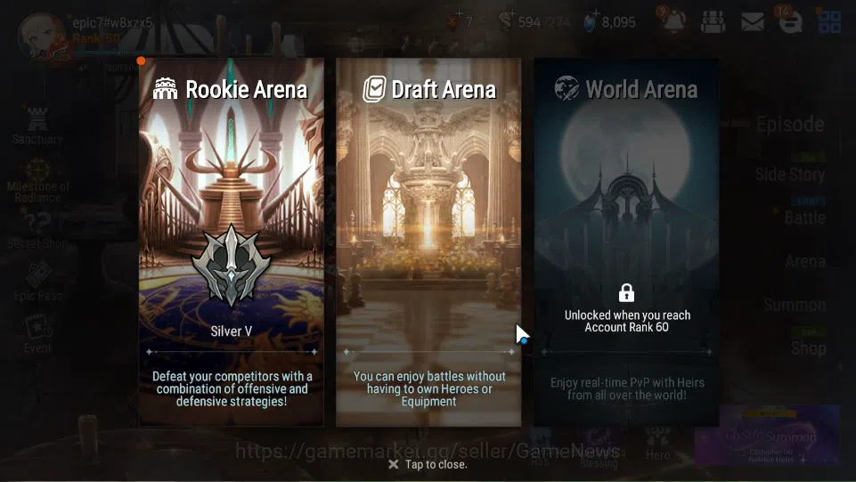 Epic Seven Accounts GLOBAL Unverif|New Era|6 ML(Salome,SP Politis,SC T image 16