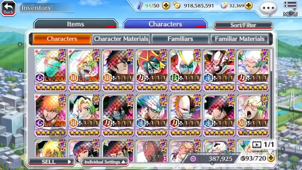 Bleach: Brave Souls Accounts Starter Global|32 Orbs|Fresh All Story|TYBW26 Robert,Gremmy,New Ichigo,TYBW24 Candice,Crescent 1