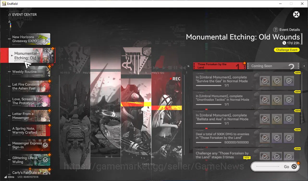 Arknights: Endfield Accounts Asia END Lv52 20K Oro|5 SSR(LaevaSign,Gilberta+Sig image 13