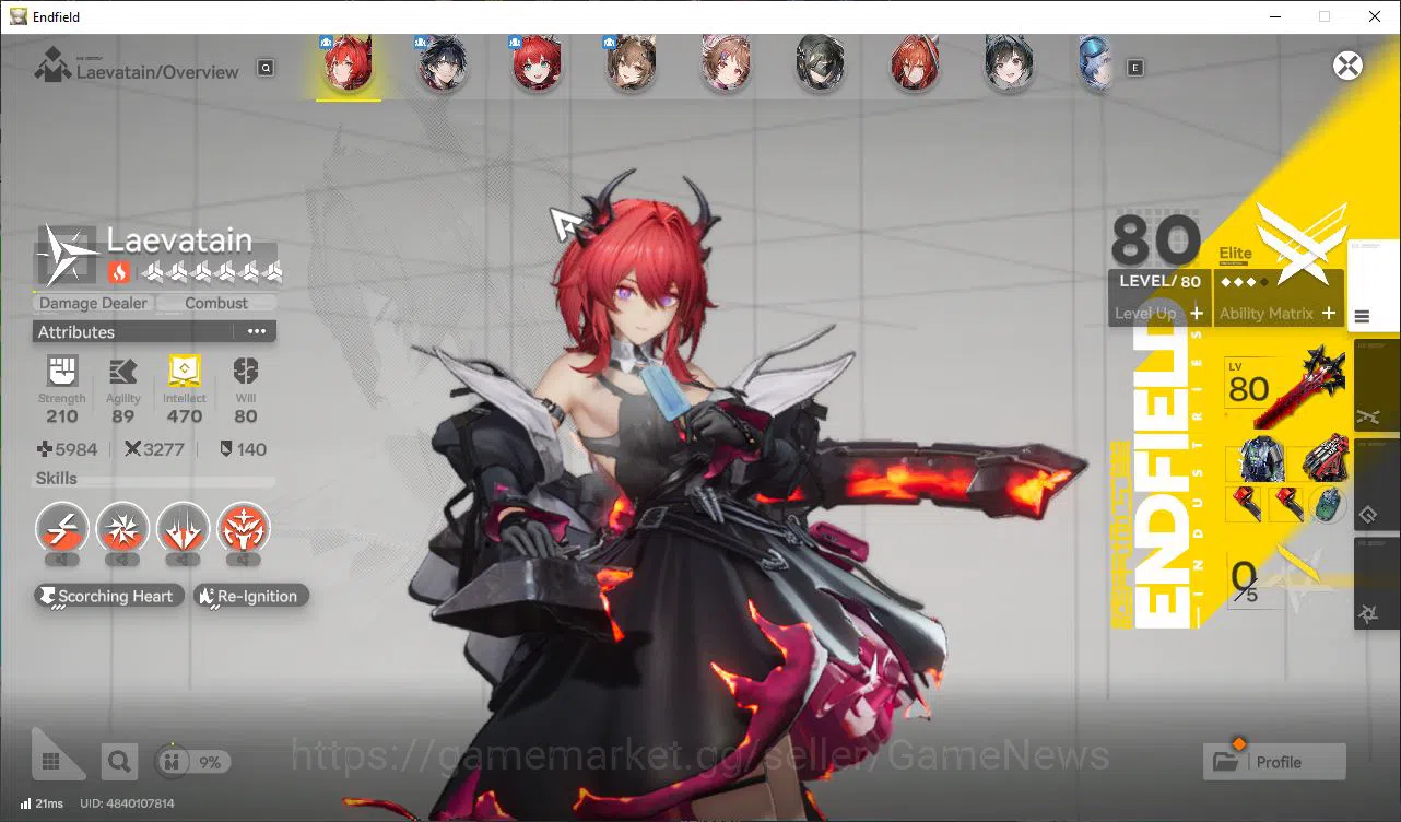 Arknights: Endfield Accounts Asia END Lv52 20K Oro|5 SSR(LaevaSign,Gilberta+Sig image 2