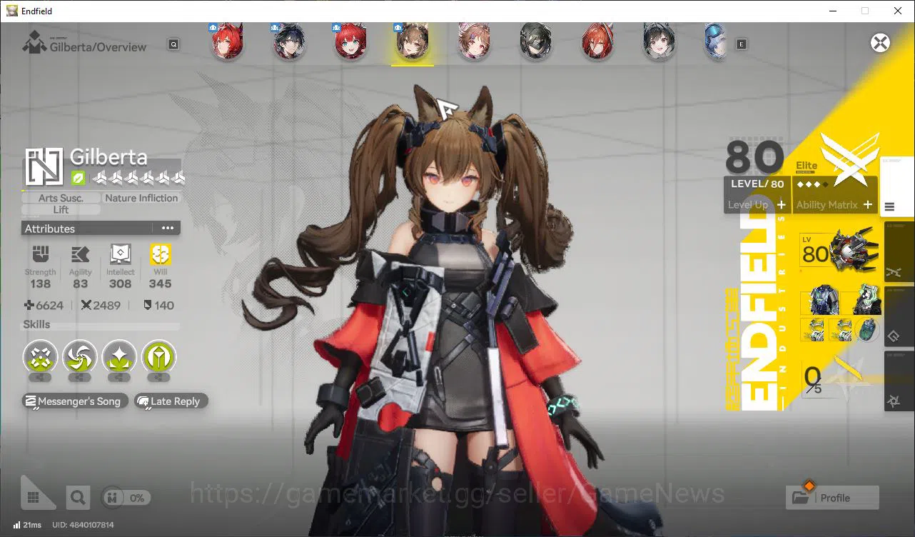 Arknights: Endfield Accounts Asia END Lv52 20K Oro|5 SSR(LaevaSign,Gilberta+Sig image 3