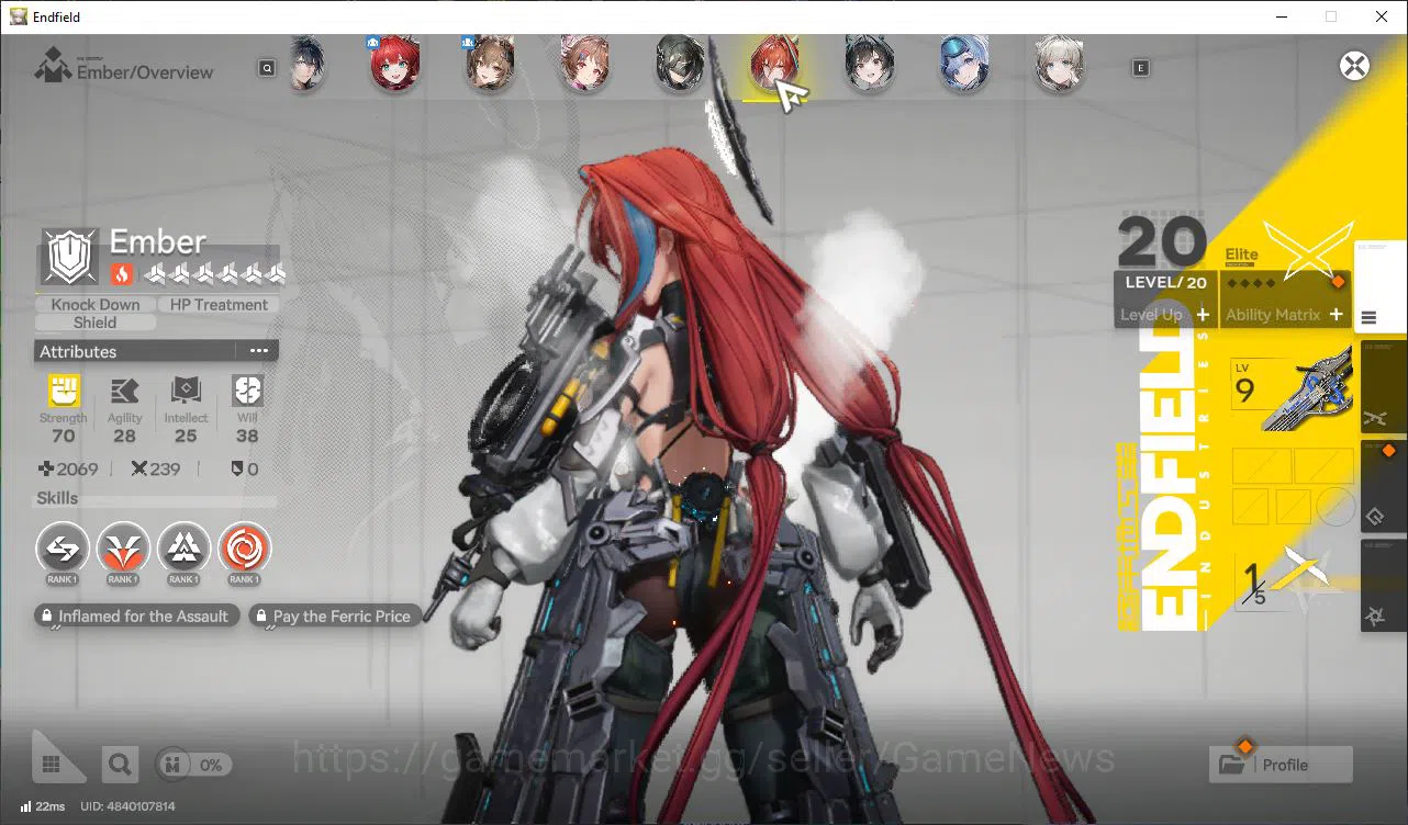 Arknights: Endfield Accounts Asia END Lv52 20K Oro|5 SSR(LaevaSign,Gilberta+Sig image 5