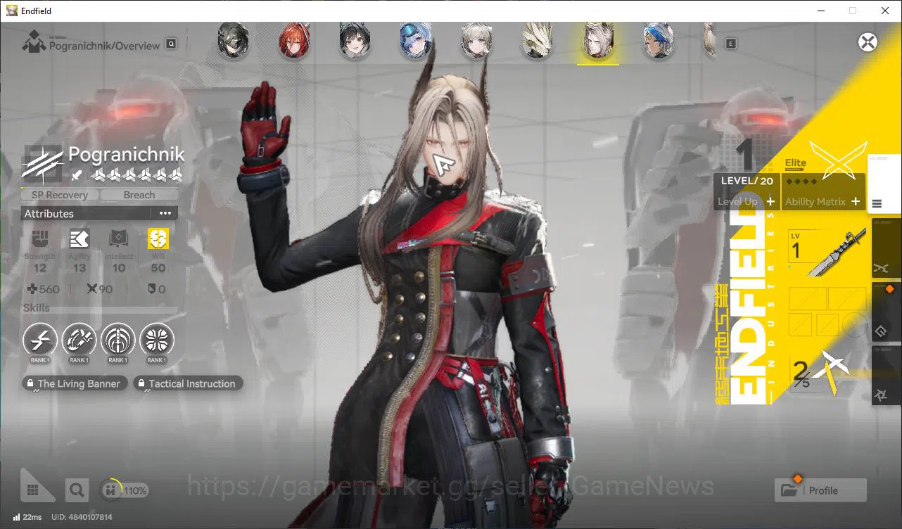 Arknights: Endfield Accounts Asia END Lv52 20K Oro|5 SSR(LaevaSign,Gilberta+Sig image 6