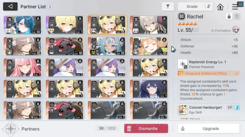 Chaos Zero Nightmare Accounts GLOBAL Lv 54|11 SSR[HeidemarieM4,Diana,Nine,Khalip image 15