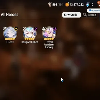 Epic Seven Accounts High-End GLOBAL UnVerif|NewEra|3 ML (Lisette,D Lilibet,EW Ludwig)+Ivana,Tenebria,Landy,Iseria,Etc|4K