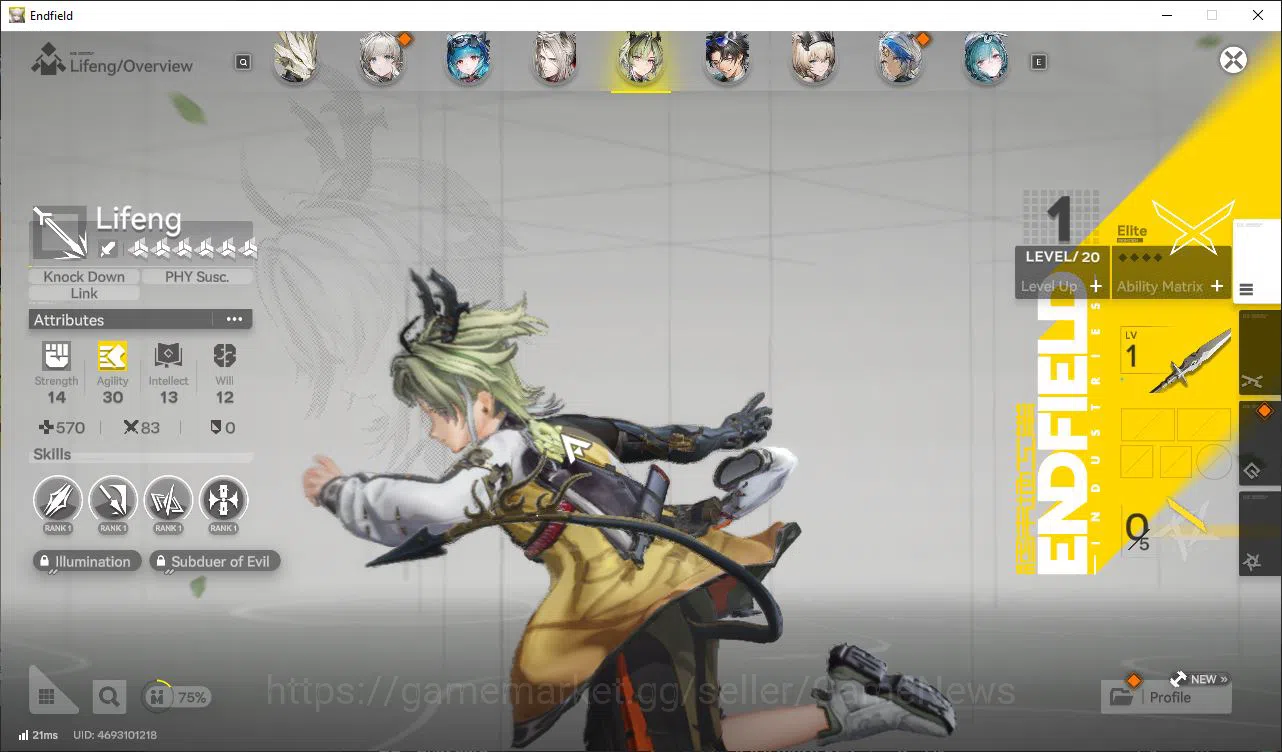 Arknights: Endfield Accounts ASIA|Lv53|8SSR(4Limit)+11(*6WP)|(YvonneP1,Laeva,Gi image 10