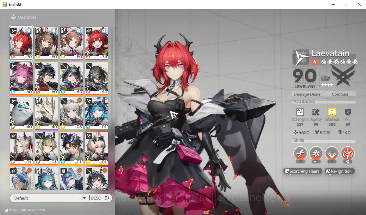 Arknights: Endfield Accounts ASIA|Lv53|8SSR(4Limit)+11(*6WP)|(YvonneP1,Laeva,Gi image 2