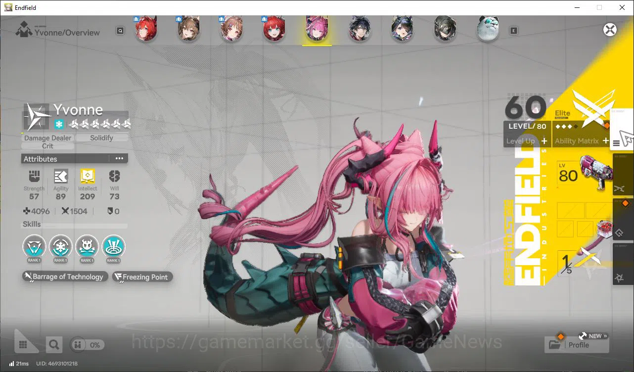 Arknights: Endfield Accounts ASIA|Lv53|8SSR(4Limit)+11(*6WP)|(YvonneP1,Laeva,Gi image 6